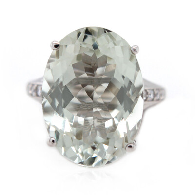 Anello in argento con Ametista Verde