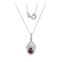 Collana in argento con Granato Mozambico