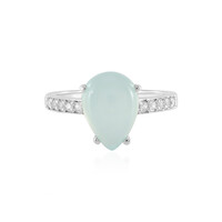 Anello in argento con Calcedonio Acqua