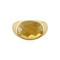 Anello in argento con Quarzo Champagne
