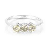 Anello in argento con Apatite Lemon