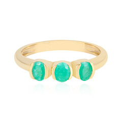 Anello in argento con Smeraldo Brasiliano