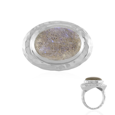 Anello in argento con Labradorite (MONOSONO COLLECTION)
