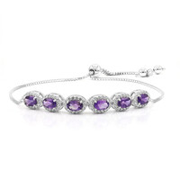 Bracciale in argento con Ametista Zambiana