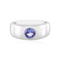Anello da uomo in argento con Tanzanite