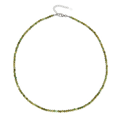 Collana in argento con Tormalina Verde