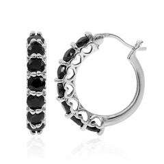 Orecchini in argento con Spinello Nero
