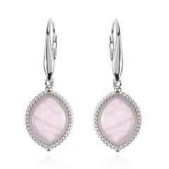 Orecchini in argento con Quarzo Rosa