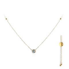 Collana in argento con Topazio Blu Cielo