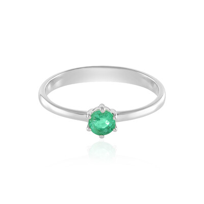 Anello in argento con Smeraldo Russo