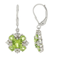 Orecchini in argento con Peridoto
