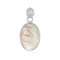 Ciondolo in argento con Quarzo Rutilato (Bali Barong)