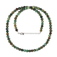 Collana in argento con Rubino Fuchsite