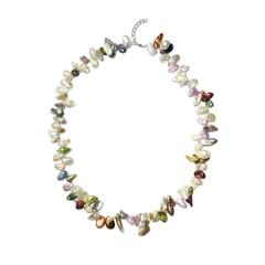 Collana in argento con Perla di Acqua Dolce (TPC)