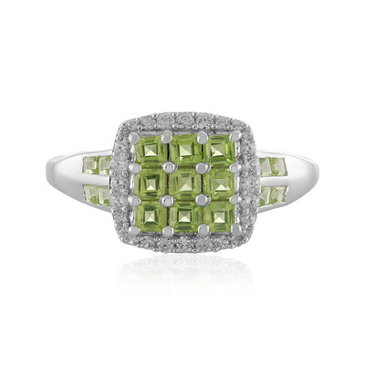Anello in argento con Peridoto Arizona