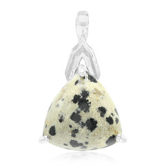 Ciondolo in argento con Diaspro Dalmata