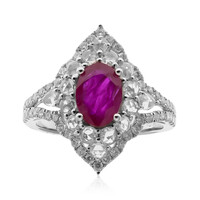 Anello in oro con Rubino Mozambico AAA (CIRARI)