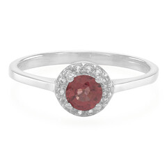 Anello in argento con Granato Malaya