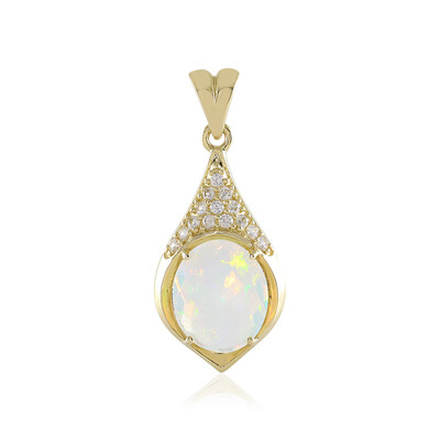 Ciondolo in oro con Opale di Welo (Adela Gold)