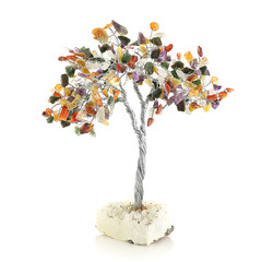 Accessorio in ottone con Quarzo Bianco