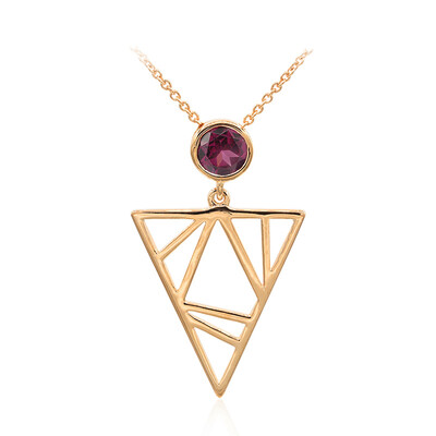 Collana in argento con Rodolite