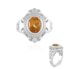 Anello in argento con Citrino Mandarino (Dallas Prince Designs)