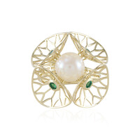 Anello in oro con Perla d'Acqua Dolce Bianca (Ornaments by de Melo)