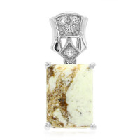 Ciondolo in argento con Magnesite