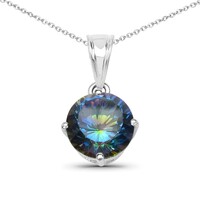 Collana in argento con Quarzo Mistico Blu