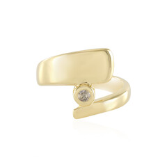 Anello in argento con Diamante Cioccolato I2