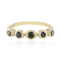 Anello in oro con Diamante Nero