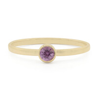Anello in oro con Zaffiro Rosa