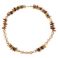 Collana in argento con Mookaite