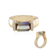 Anello in oro con Tanzanite Bicolore (de Melo)