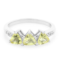 Anello in argento con Berillo Giallo
