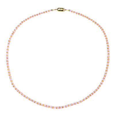 Collana in argento con Zaffiro Ceylon Rosa (Riya)