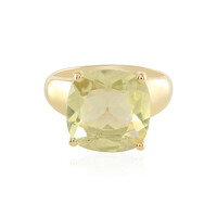 Anello in argento con Quarzo Limone