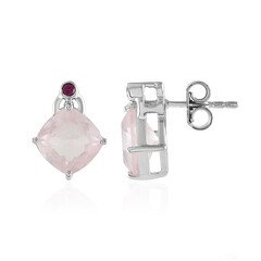 Orecchini in argento con Quarzo Rosa