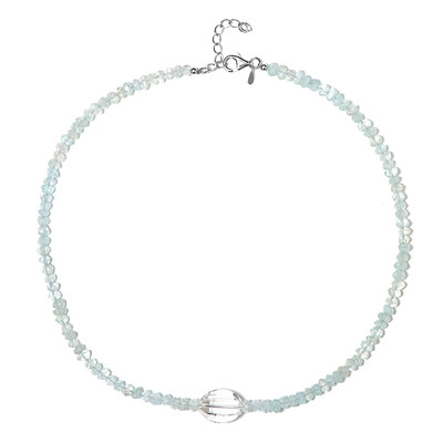 Collana in argento con Quarzo Bianco