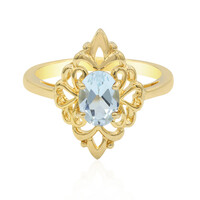 Anello in argento con Topazio Blu Cielo