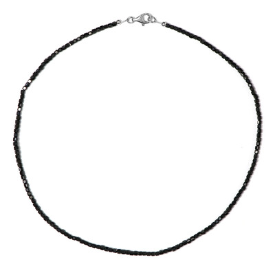 Collana in argento con Spinello Nero