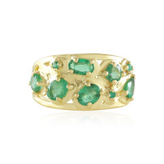 Anello in argento con Smeraldo Zambia