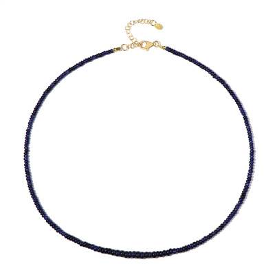 Collana in argento con Zaffiro Blu del Madagascar