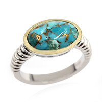 Anello in argento con Turchese Ramato Blu (Faszination Türkis)