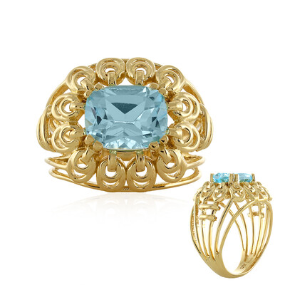 Anello in argento con Topazio Blu Cielo