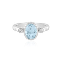 Anello in argento con Topazio Blu Cielo