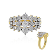 Anello in argento con Diamante I2 (J)