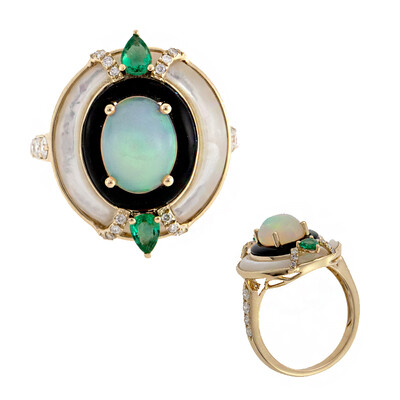 Anello in oro con Opale di Welo AAA (CIRARI)