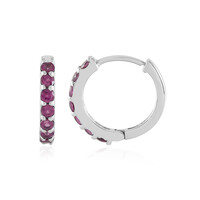 Orecchini in argento con Rodolite