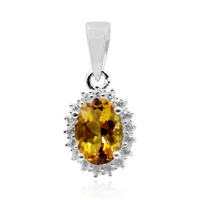 Ciondolo in argento con Scapolite Cognac